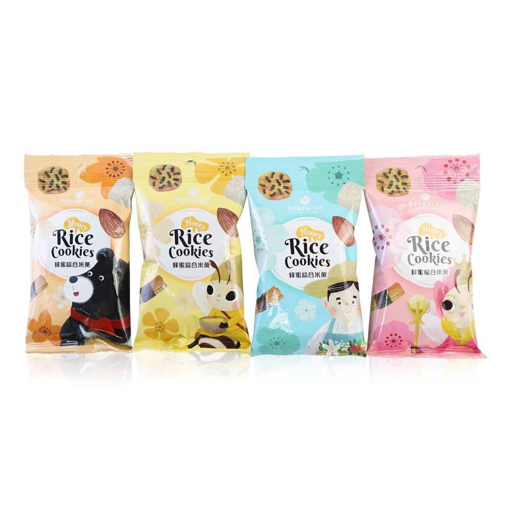 蜂蜜綜合米菓4入組 ❘ 隨手包推薦